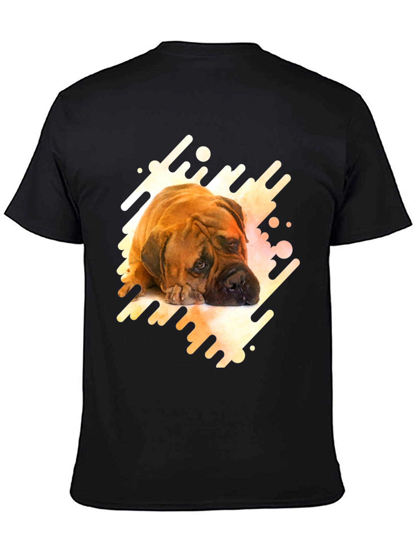 Dog Graphic Tee - Bullmastiff Print T-Shirt