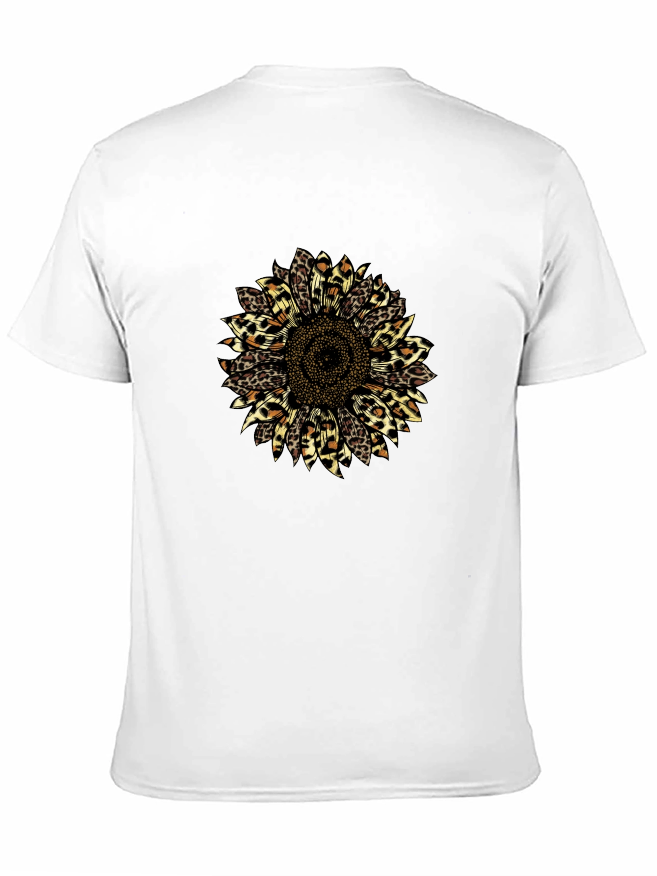 Leopard Sunflower Graphic T-Shirt