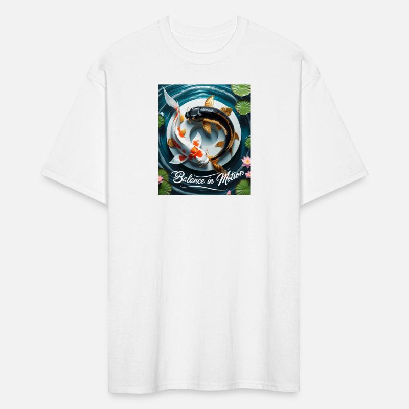 Koi Fish Balance in Motion T-shirt