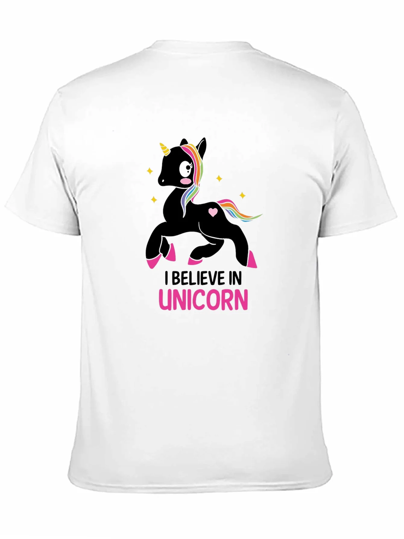 I Believe in Unicorn Black T-Shirt