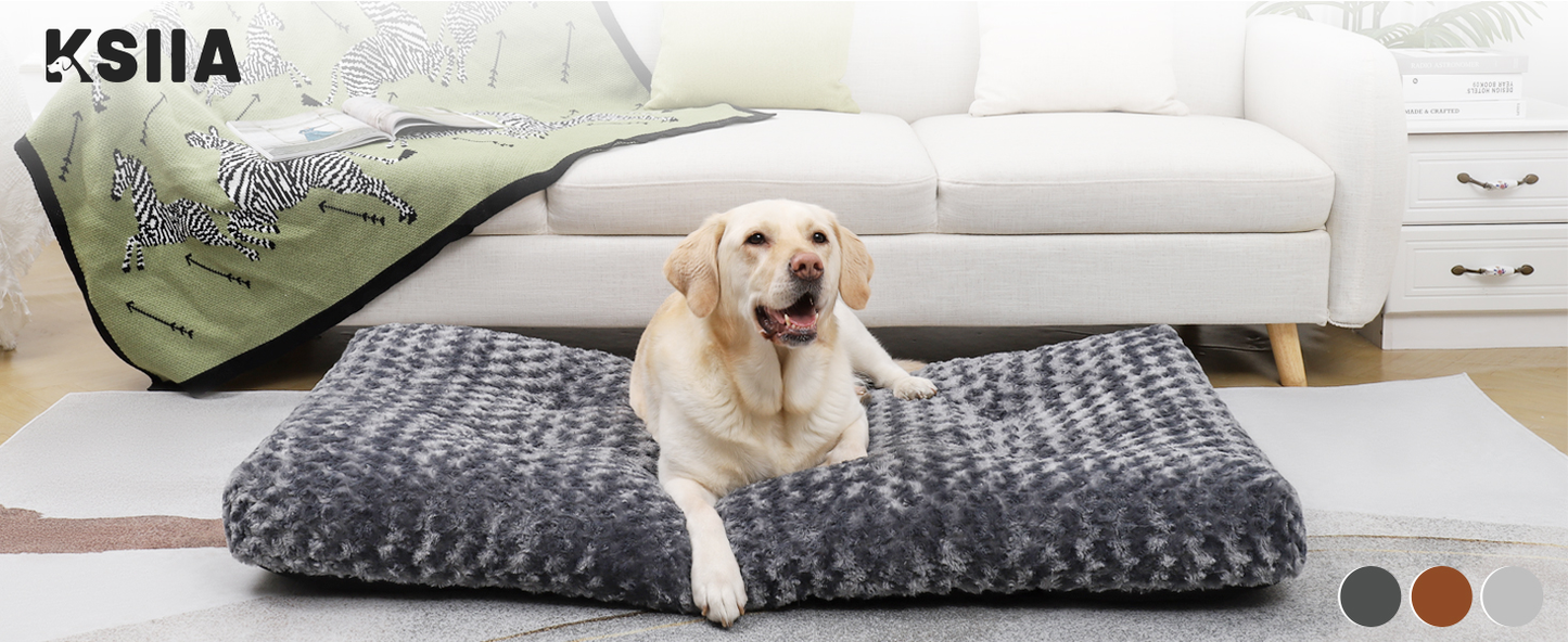 KSIIA Extra Large Dog Bed Washable, XL Calming Cra - Best Seller