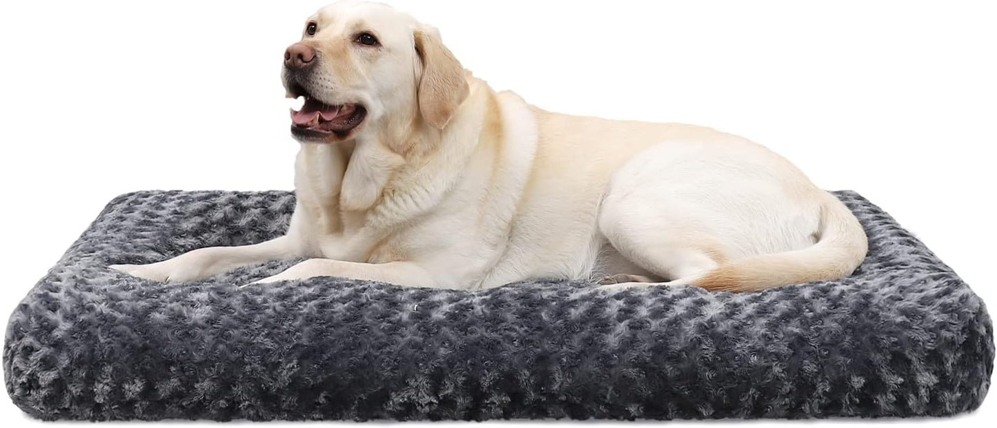 KSIIA Large Dog Bed Washable, Calming Crate Mattre - Latest Style
