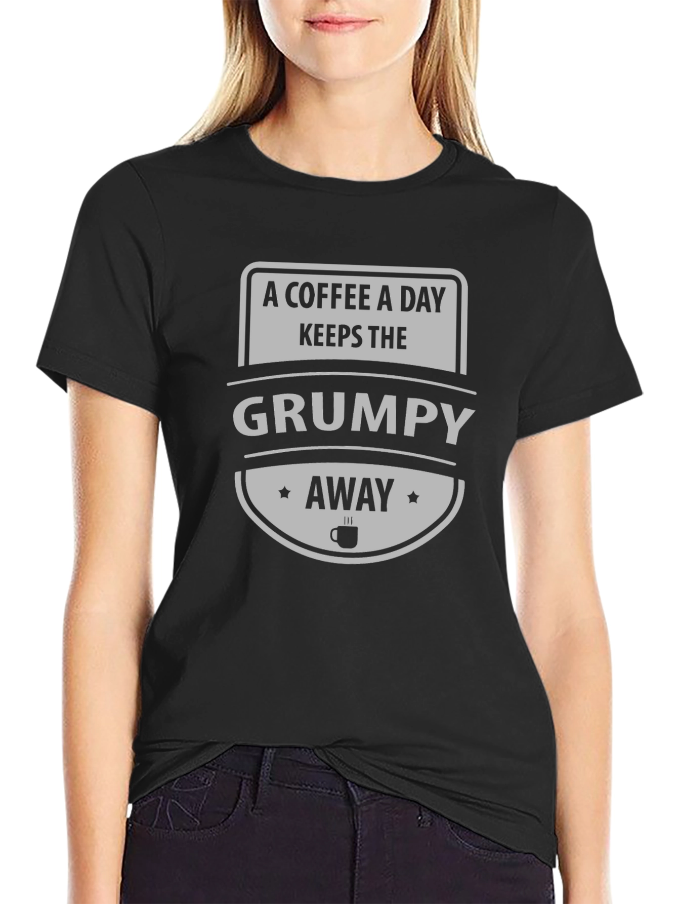 Coffee A Day Keeps The Grumpy Away Tee