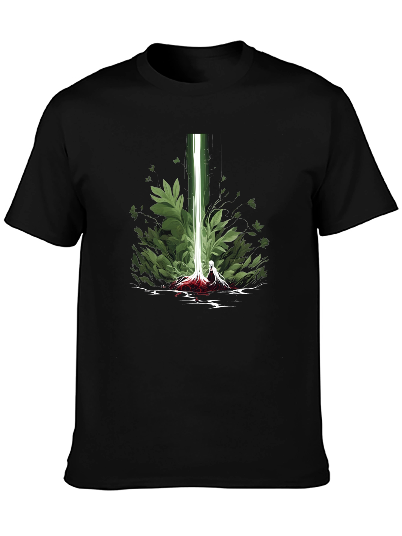 Natures Light Black Graphic Tee