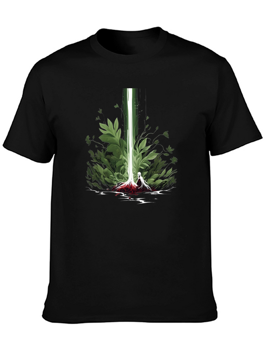 Natures Light Black Graphic Tee