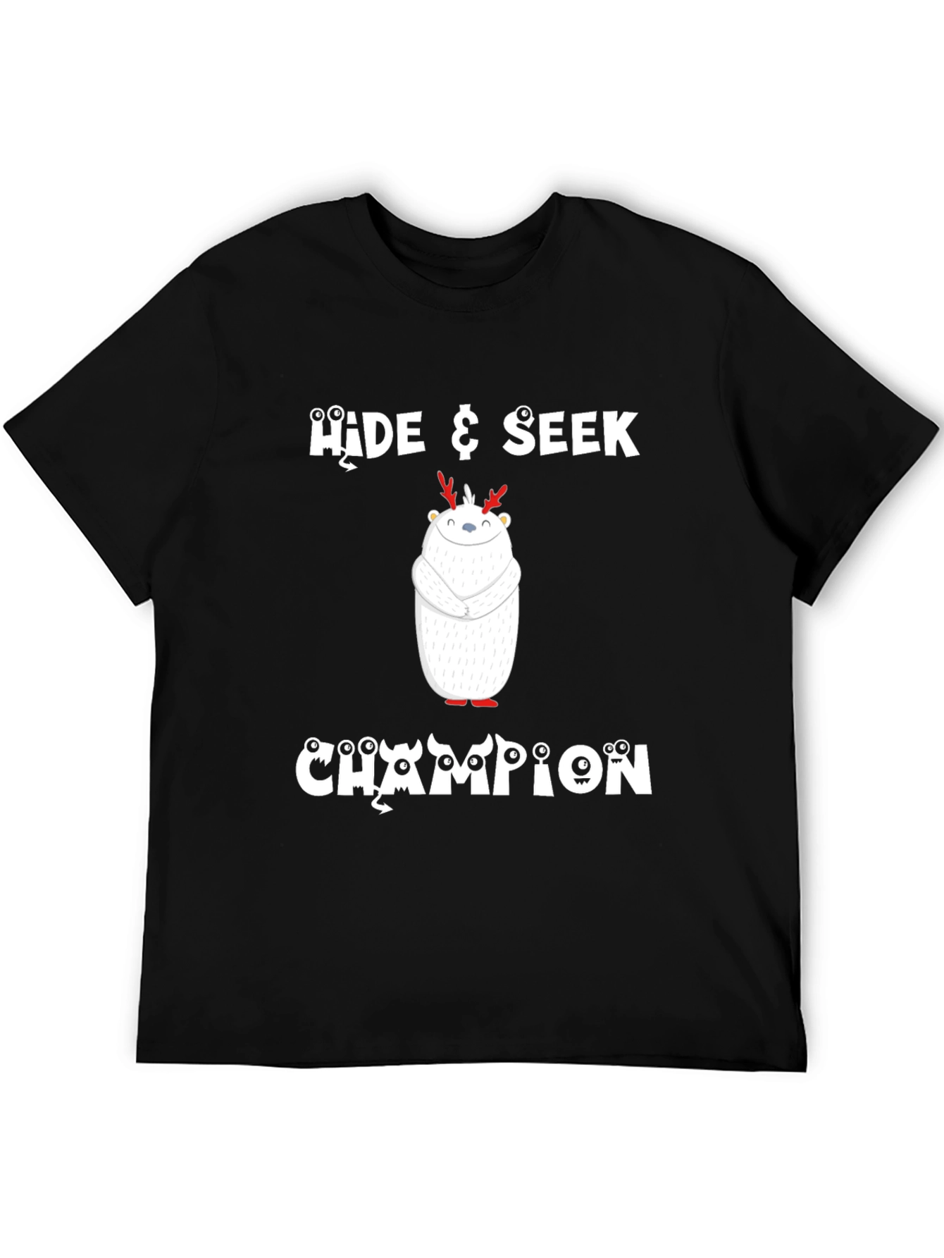 Hide & Seek Champion Black Graphic T-Shirt