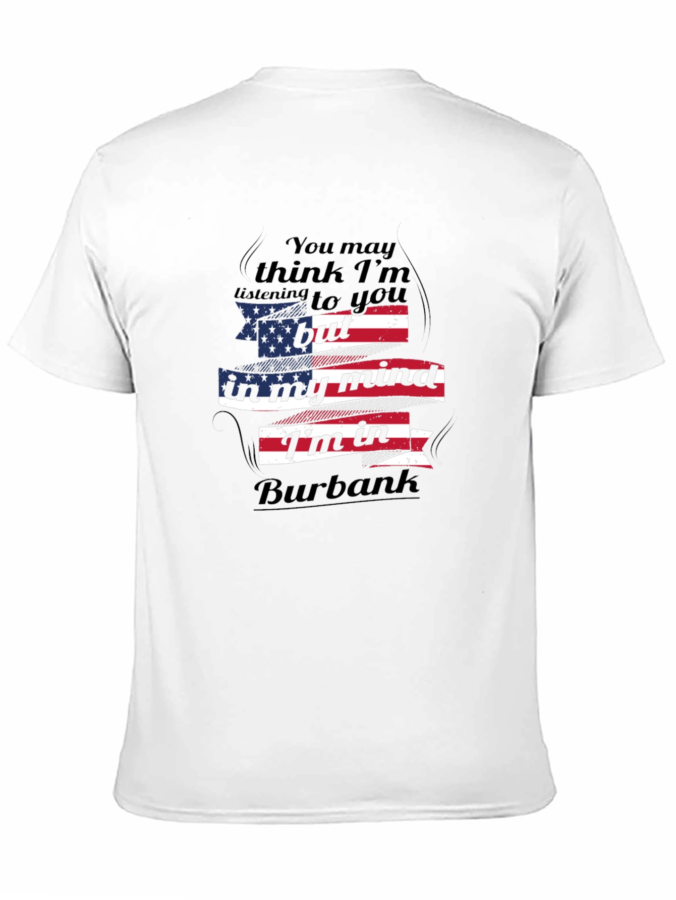 Burbank Mind T-Shirt USA Flag Tee