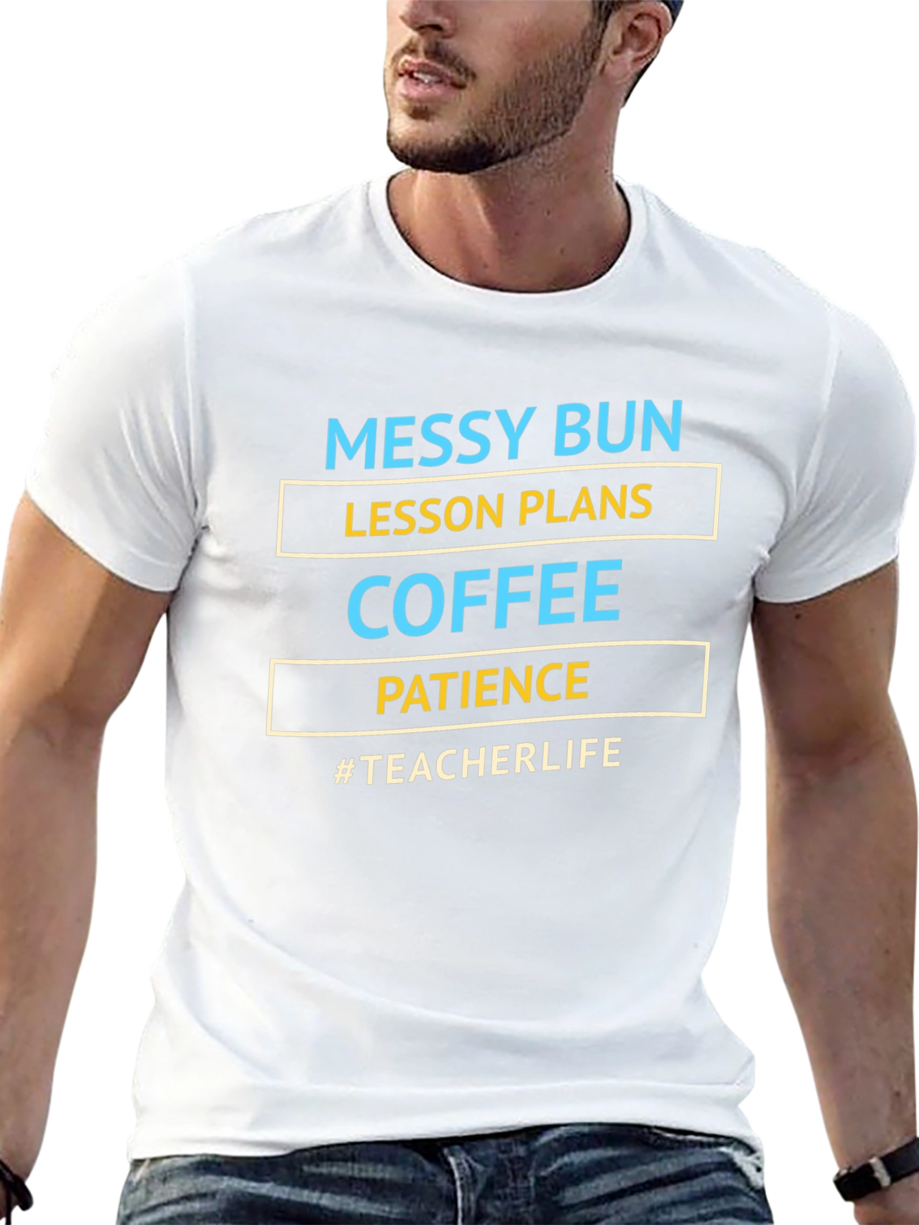 Messy Bun Teacher Life T-Shirt