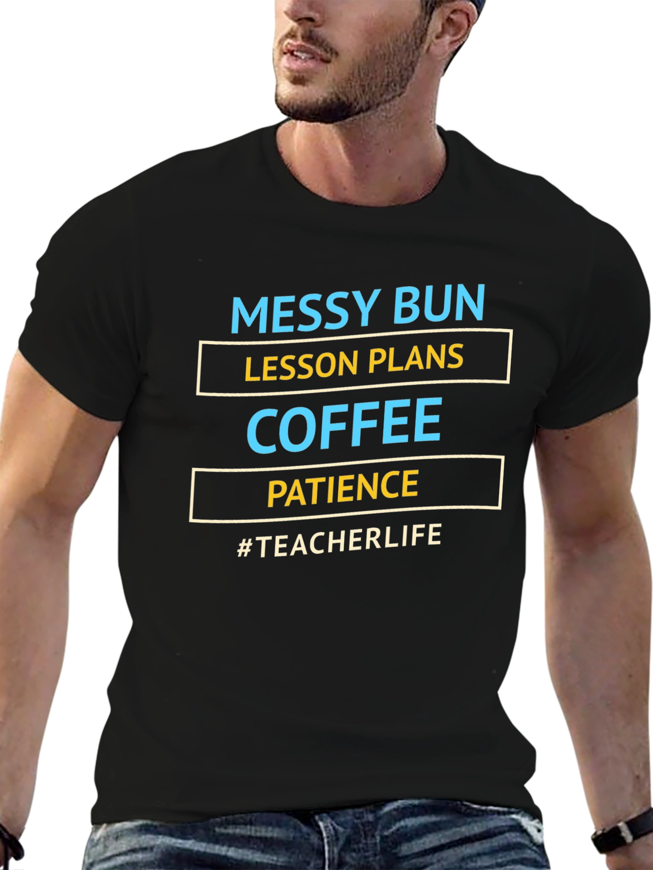 Messy Bun Teacher Life T-Shirt