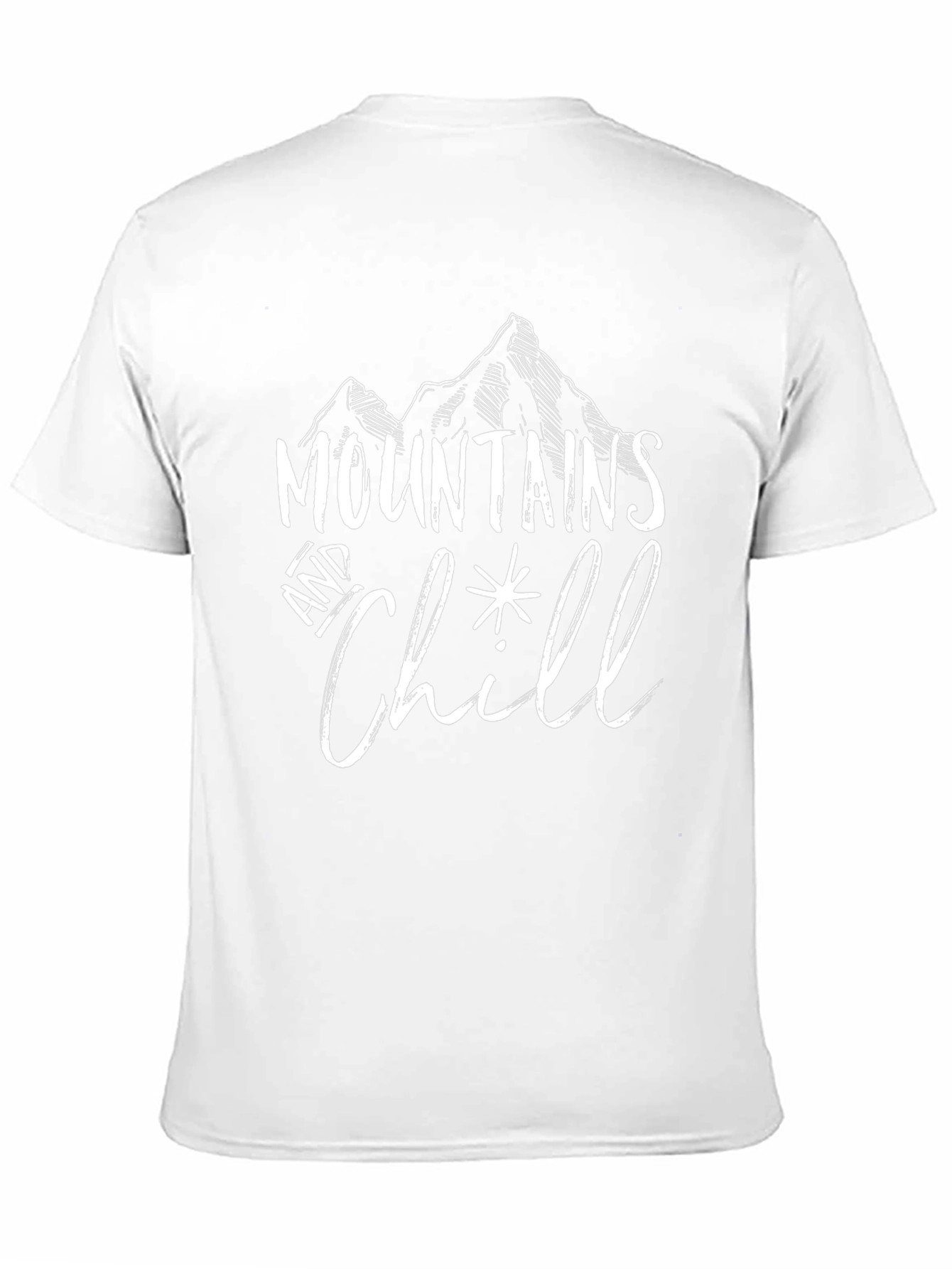 Mountains and Chill Black Graphic Tee