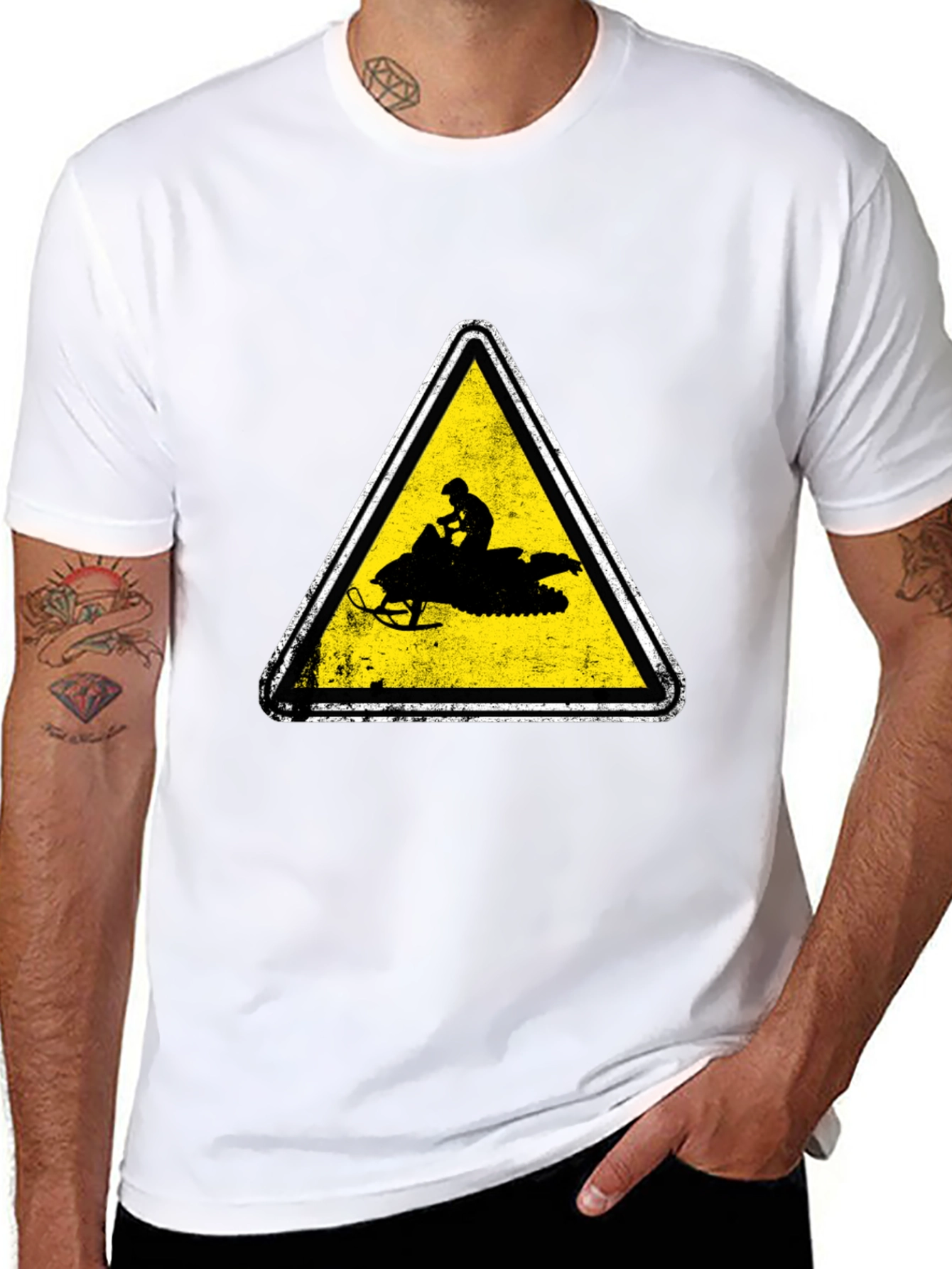 Snowmobile Warning T-Shirt