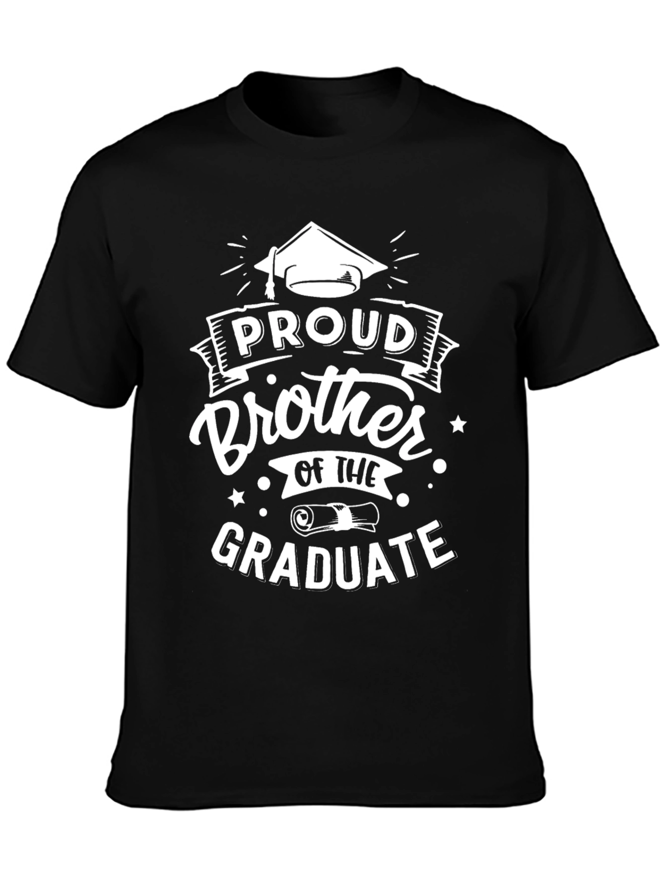 Proud Brother of the Graduate Black T-Shirt