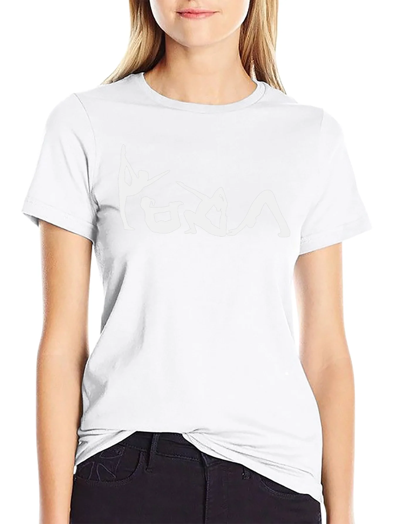 Yoga Pose Black T-Shirt - Fitness Apparel