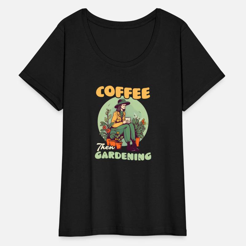 Landscaper Gardening Coffee Then Gardening
