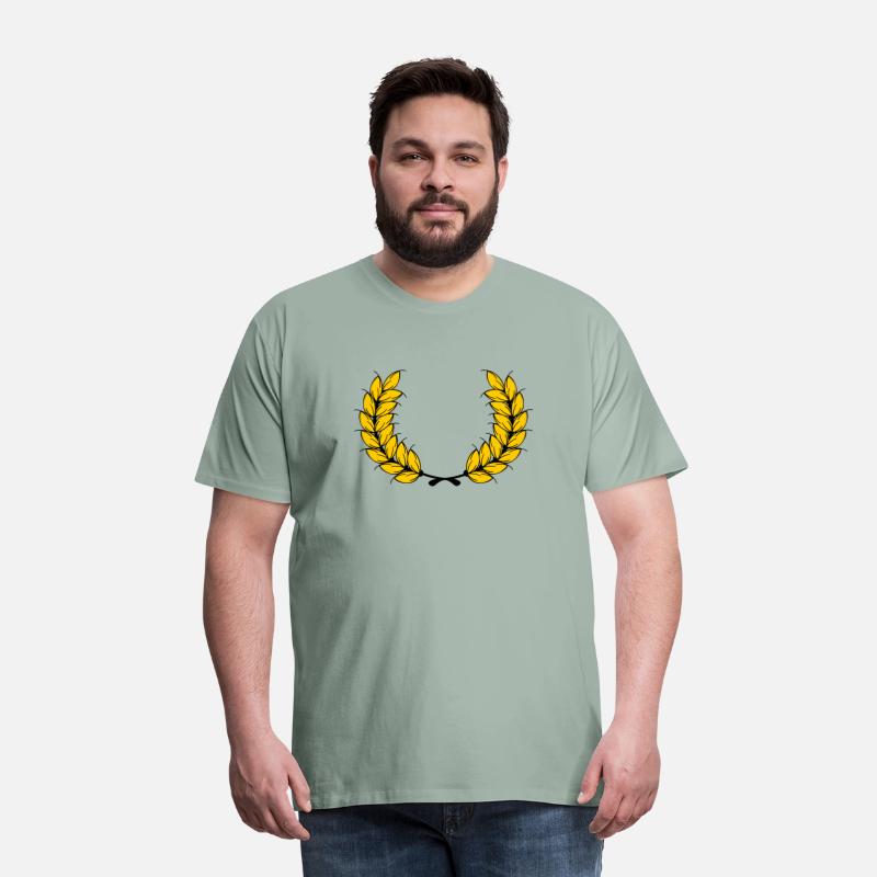 Laurel wreath gold wheat