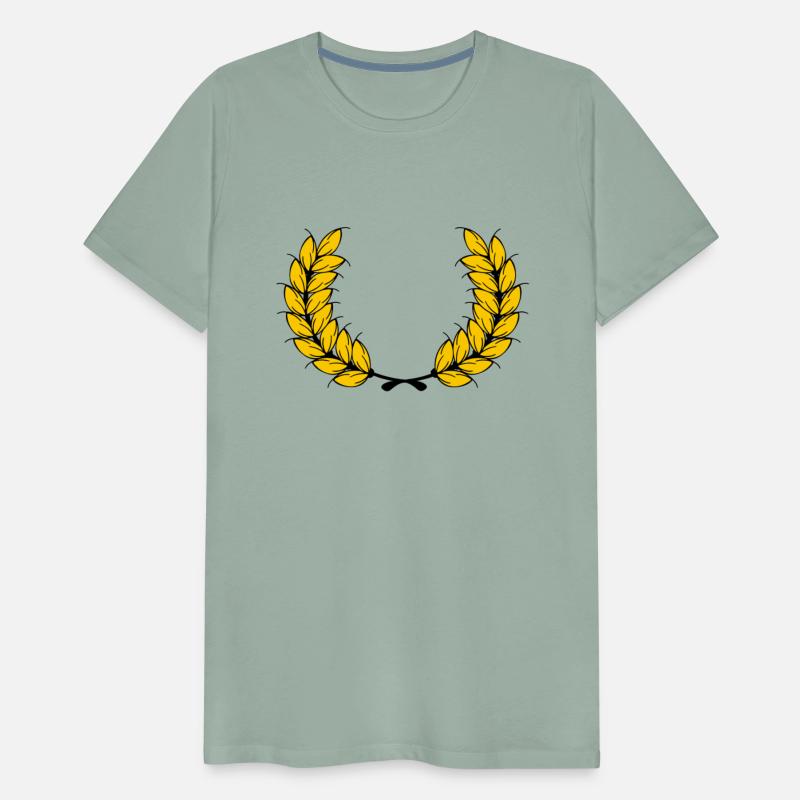 Laurel wreath gold wheat