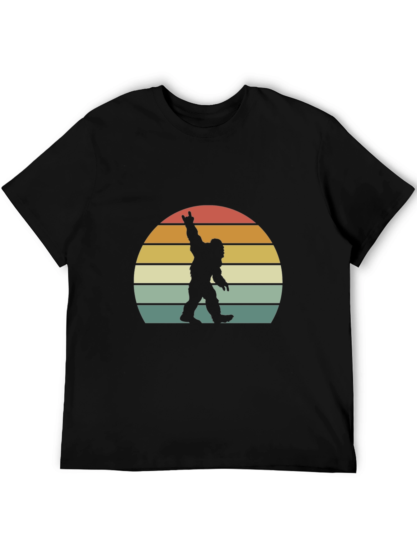 Retro Bigfoot Rock On T-Shirt