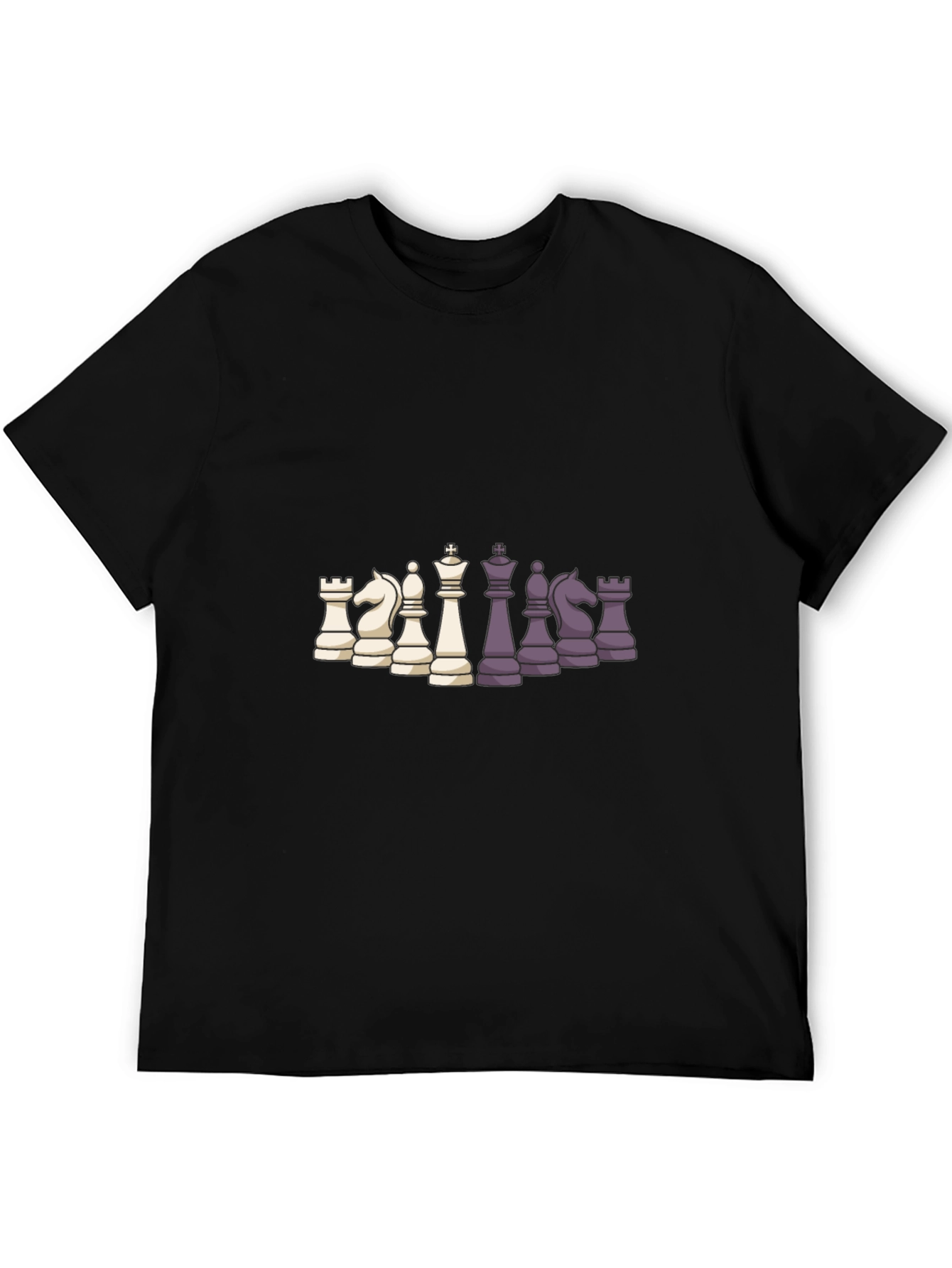 Chess Piece Graphic Print T-Shirt