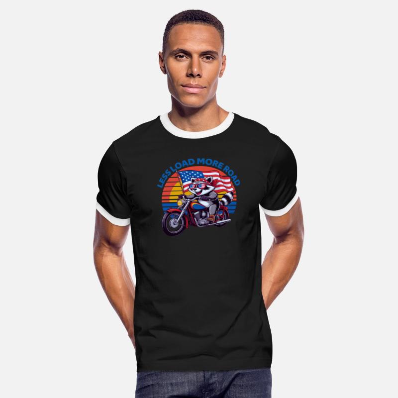 Less Load More Road Raccoon Rider USA