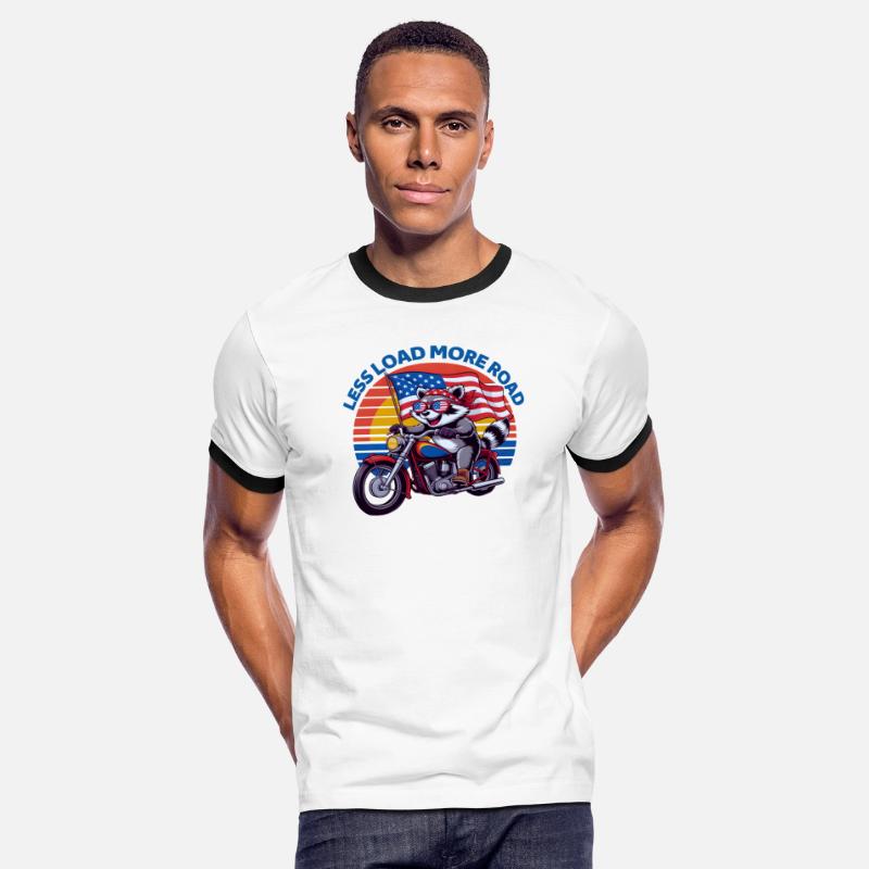 Less Load More Road Raccoon Rider USA