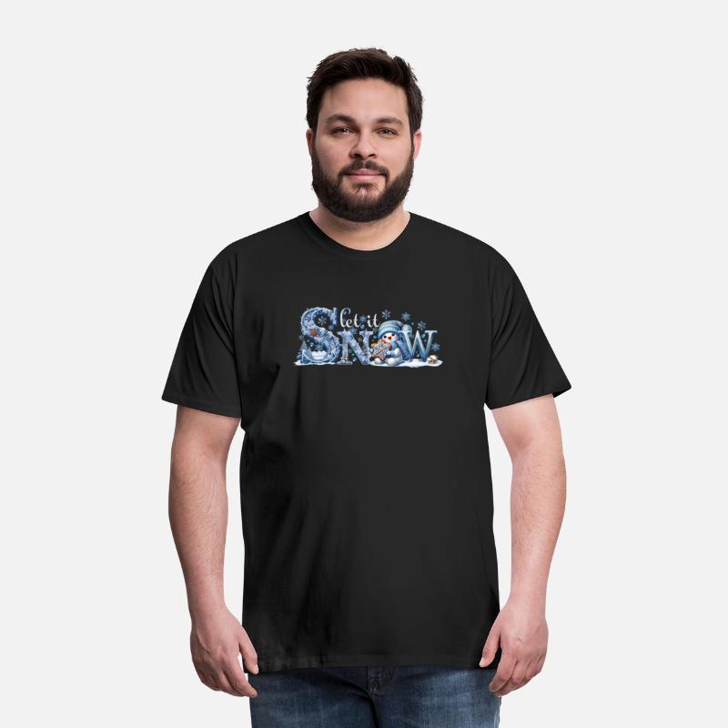 Let it Snow T-Shirt, Winter Lover Snowman Shirt