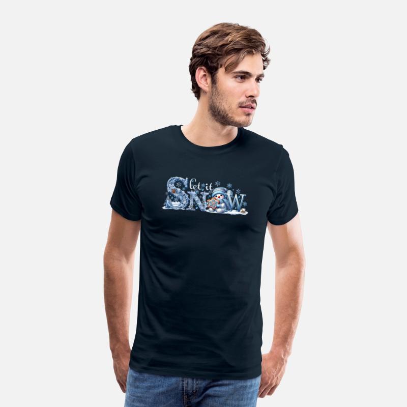 Let it Snow T-Shirt, Winter Lover Snowman Shirt