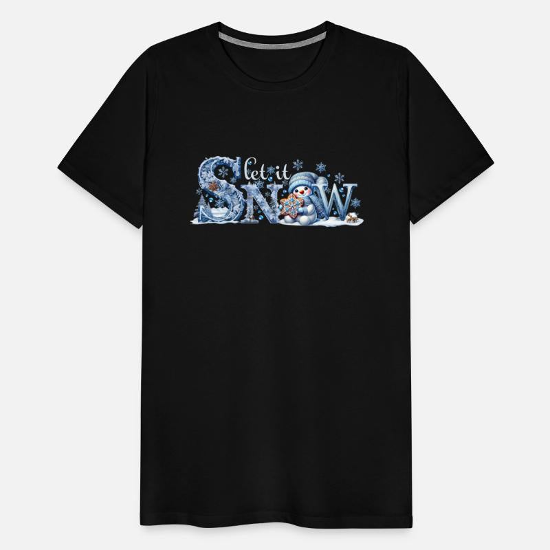 Let it Snow T-Shirt, Winter Lover Snowman Shirt