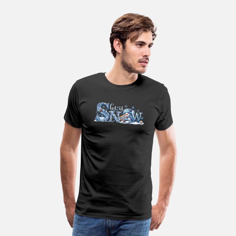 Let it Snow T-Shirt, Winter Lover Snowman Shirt
