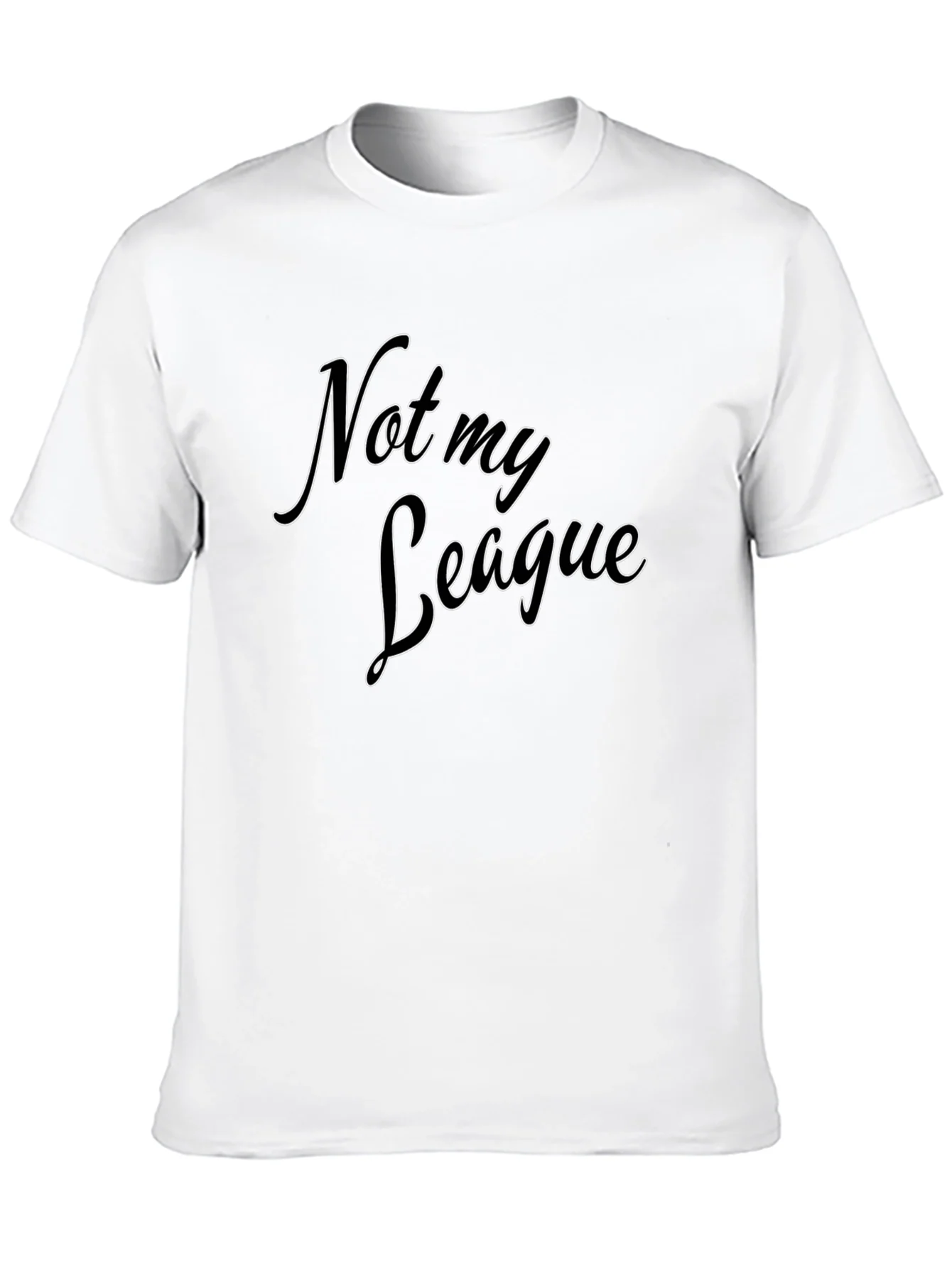 Not My League Black Graphic Tee
