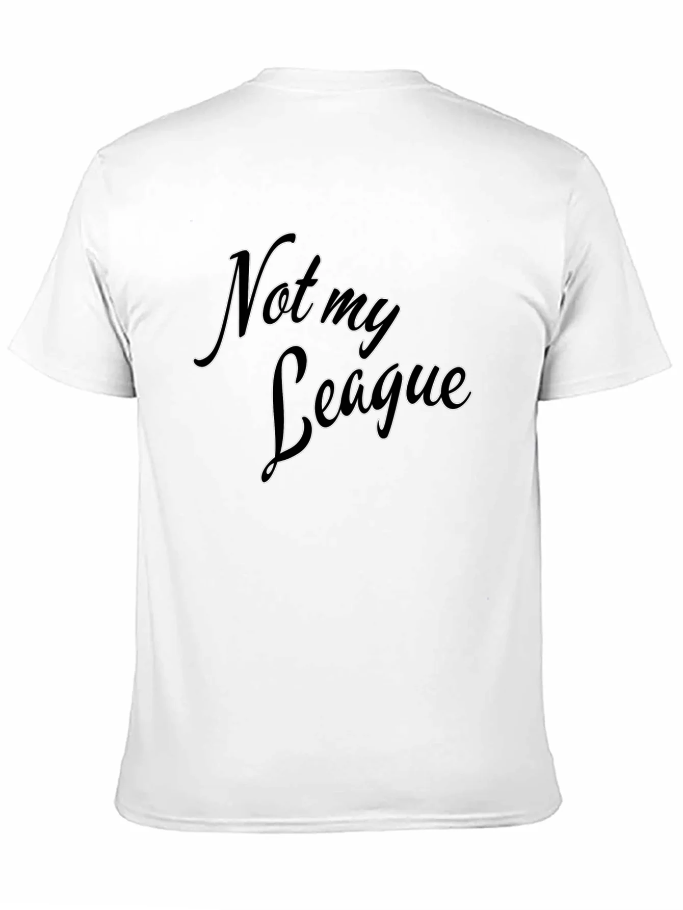 Not My League Black Graphic Tee
