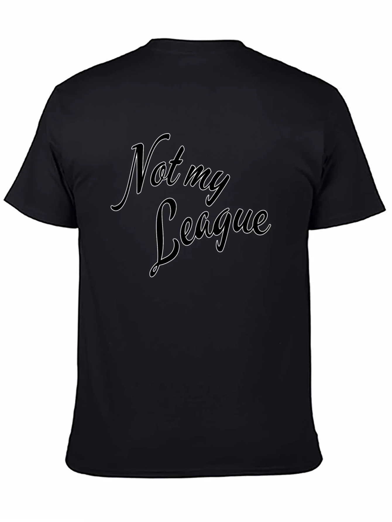 Not My League Black Graphic Tee