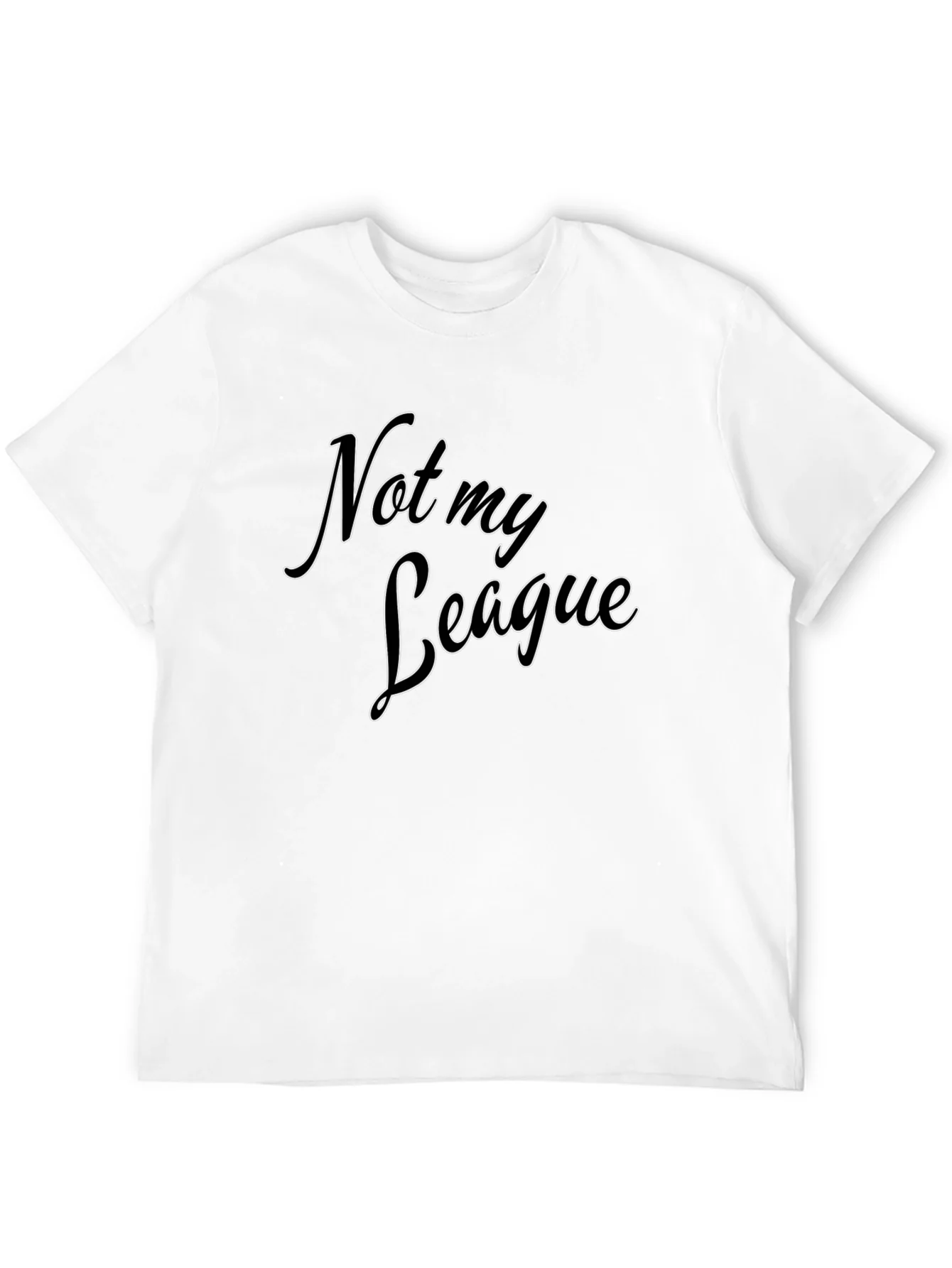 Not My League Black Graphic Tee