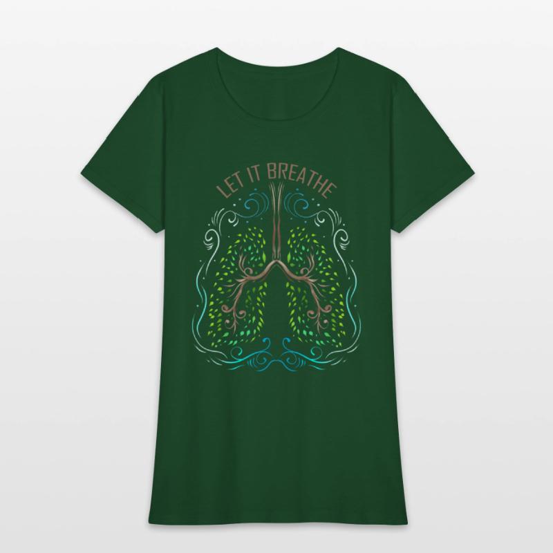 Logo Let It Breath - Green Lung Out Of Trees For