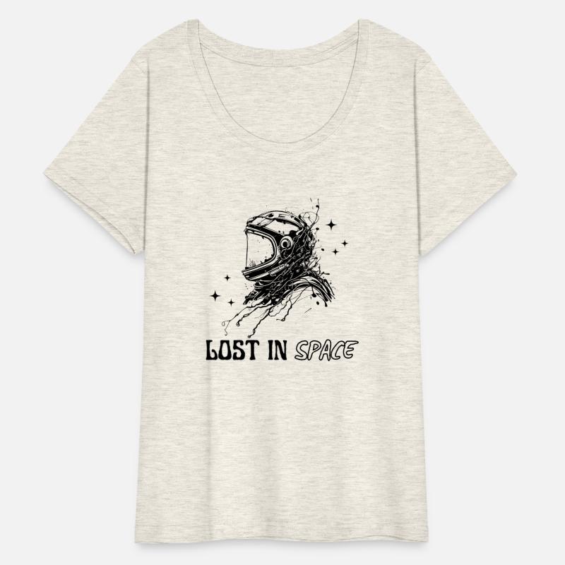 Lost in Space – Astronaut Art (black)