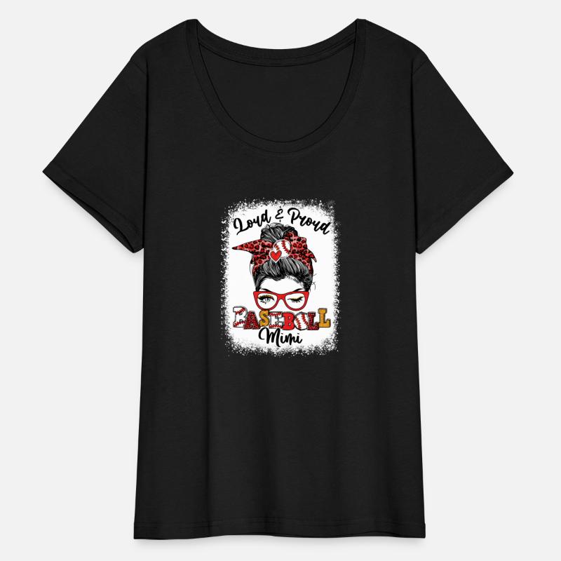 Loud And Proud Baseball Mimi Messy Bun