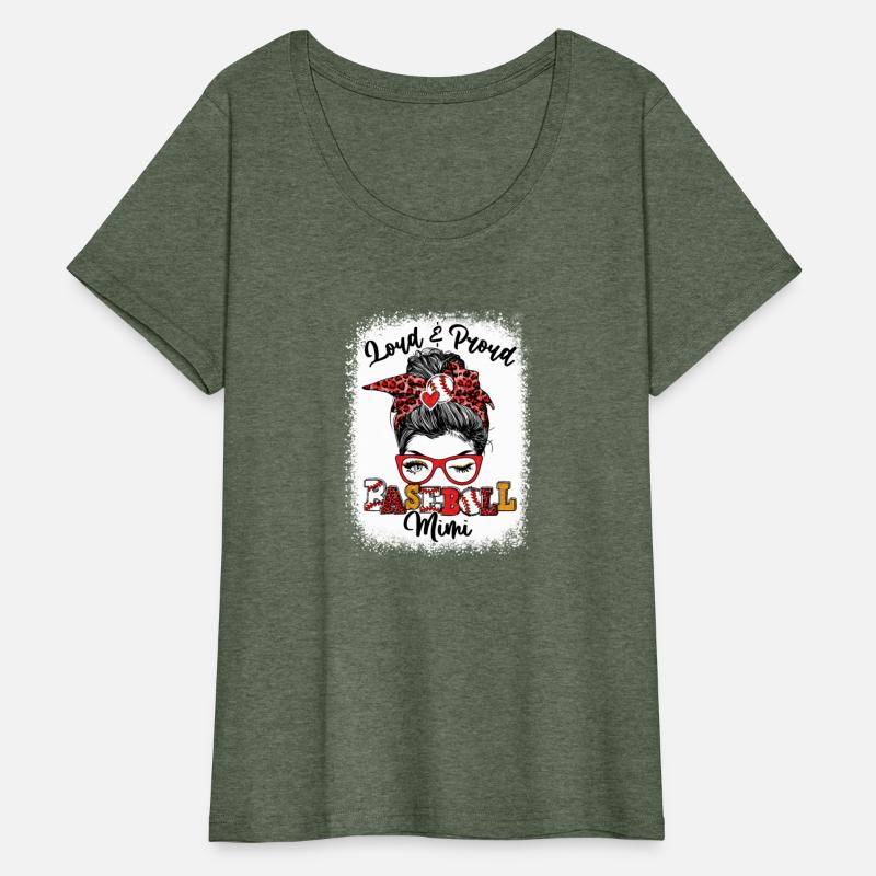 Loud And Proud Baseball Mimi Messy Bun
