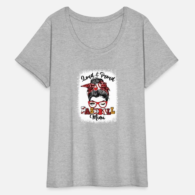 Loud And Proud Baseball Mimi Messy Bun