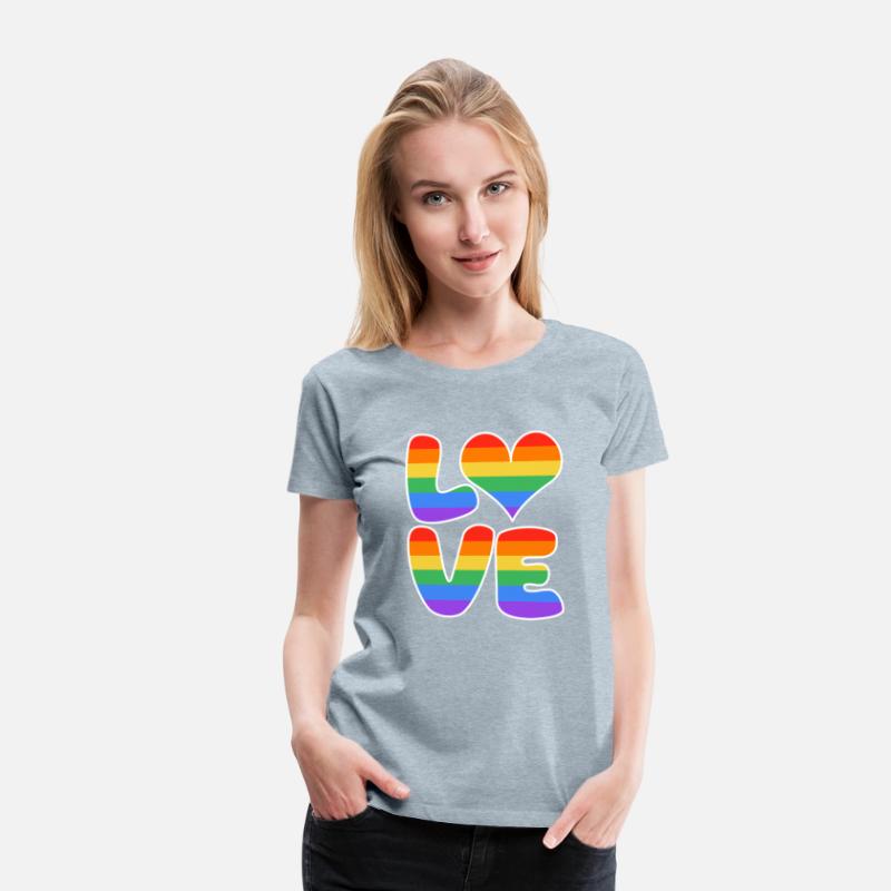 LOVE heart sign rainbow colored