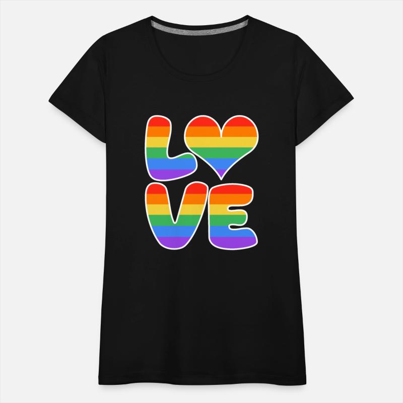 LOVE heart sign rainbow colored