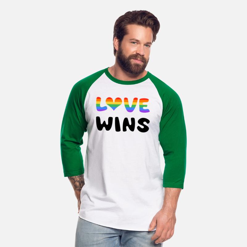 LOVE WINS rainbow colored