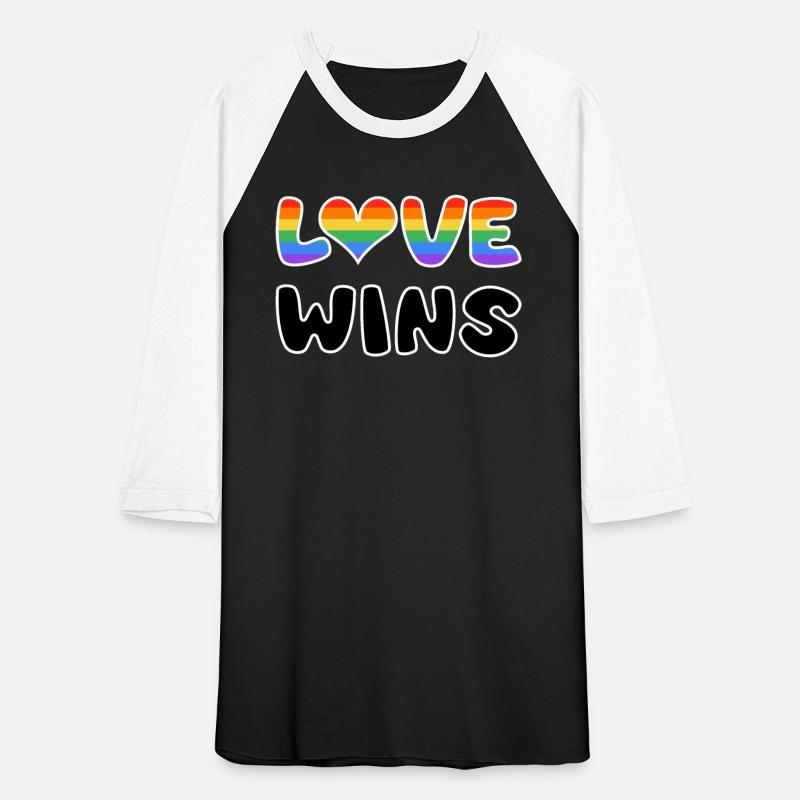LOVE WINS rainbow colored