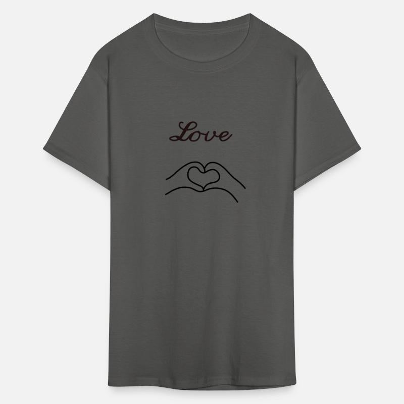 love with heart from couple hand