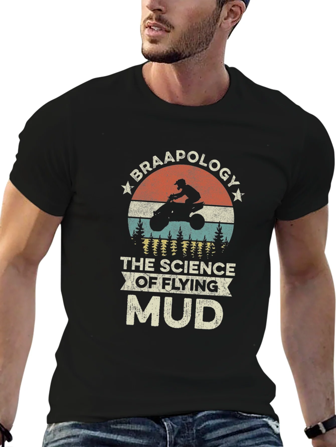 Braaapology Flying Mud T-Shirt - Dirt Bike Rider
