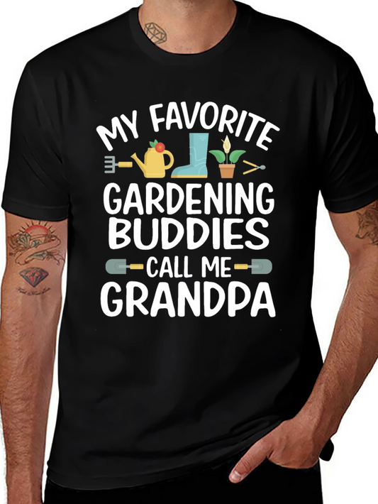 Gardening Grandpa T-Shirt - Black
