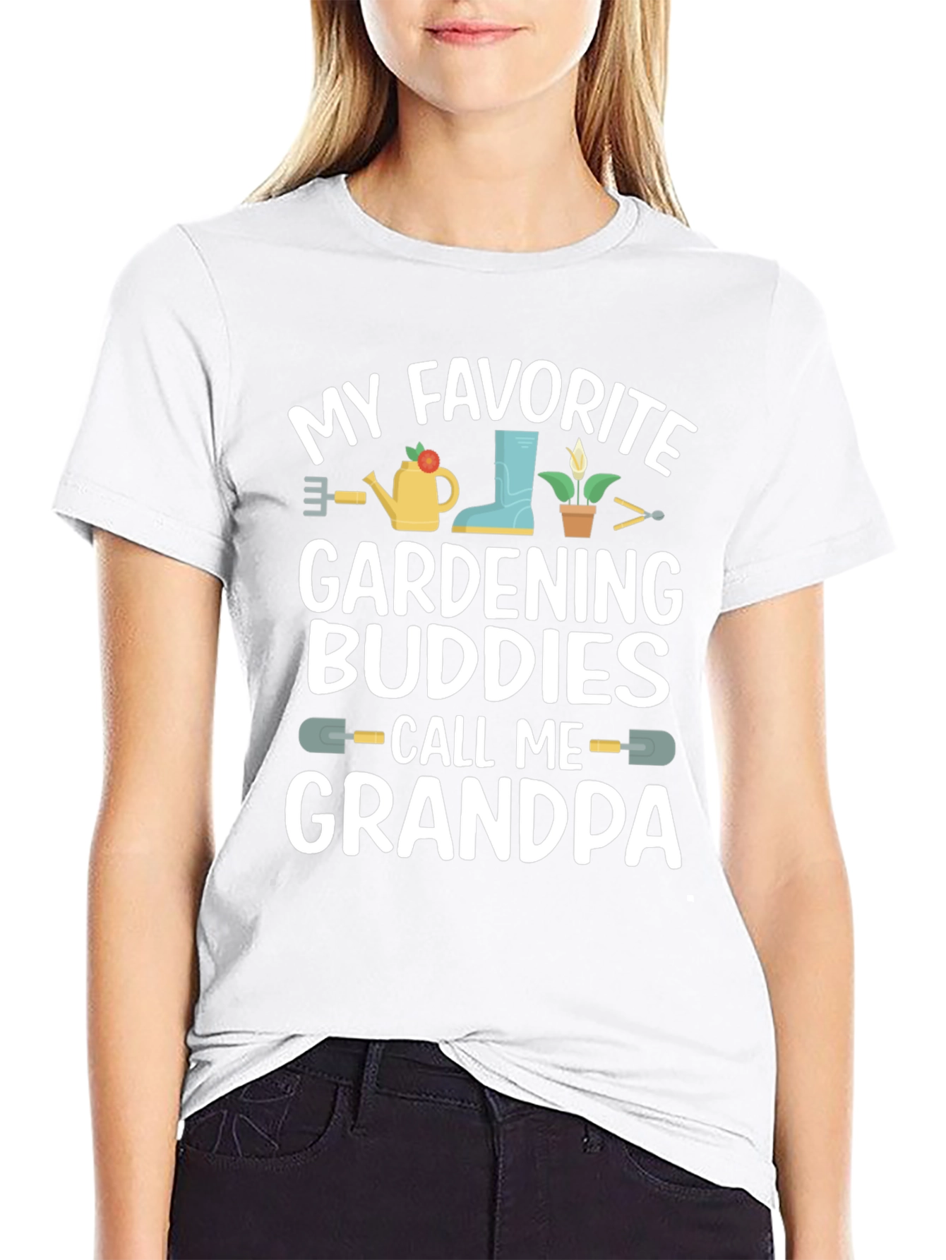 Gardening Grandpa T-Shirt - Black