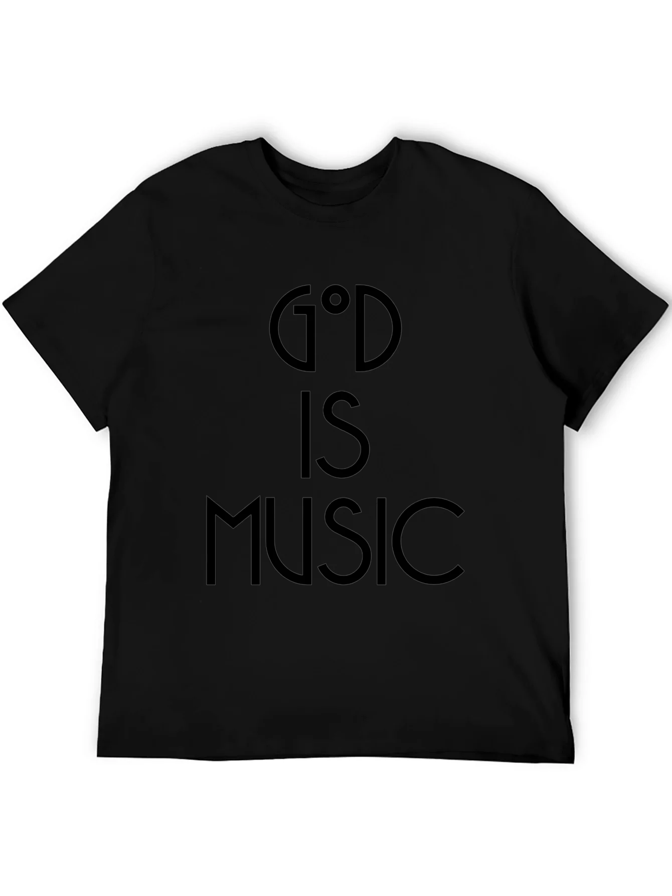 God Is Music Black Graphic Tee