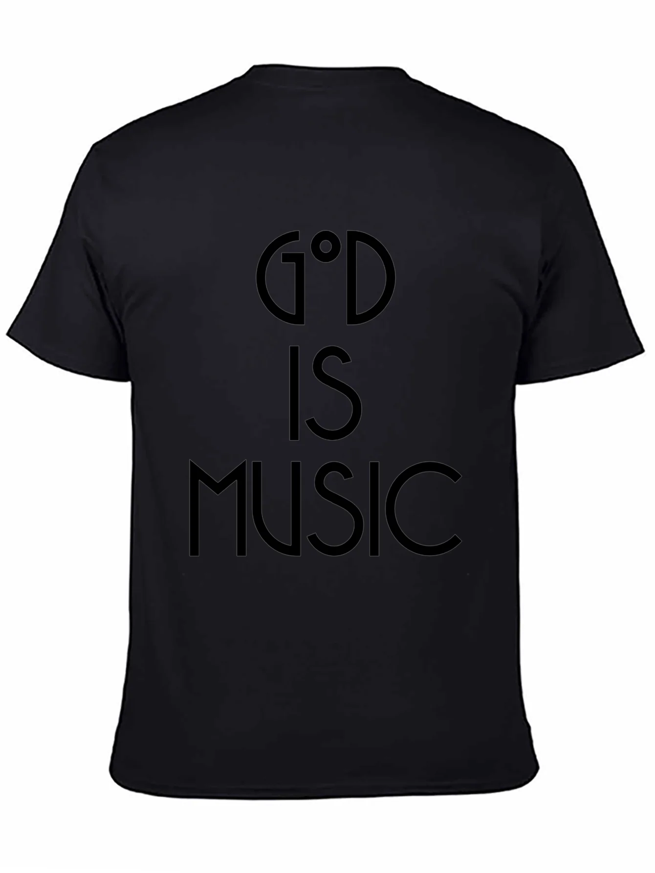 God Is Music Black Graphic Tee