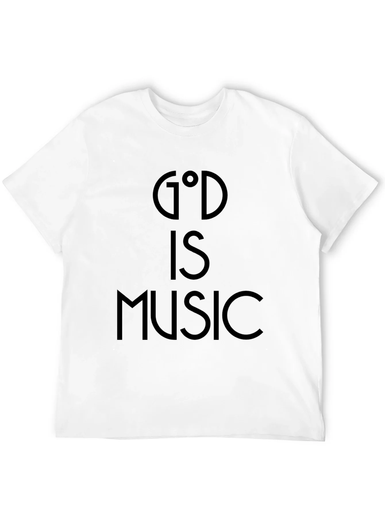 God Is Music Black Graphic Tee