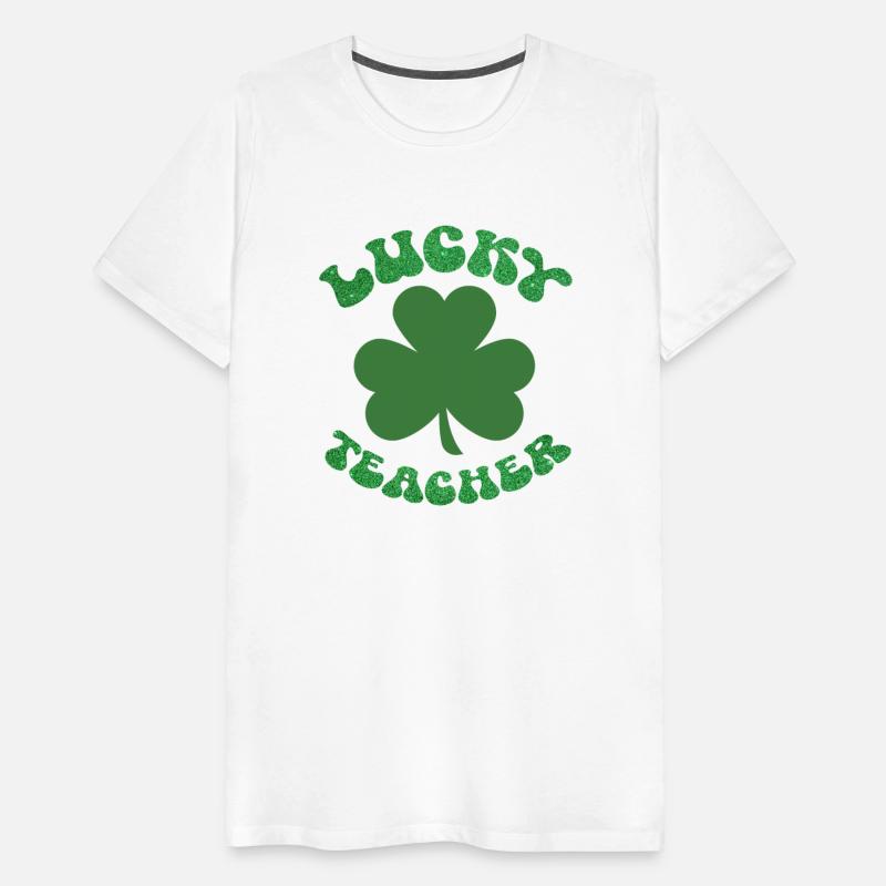 lucky teacher GLITTER shirt irish st patricks day