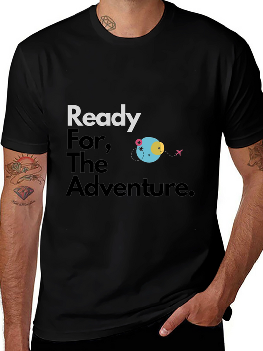 Ready for Adventure Graphic Tee - Black Unisex Shirt